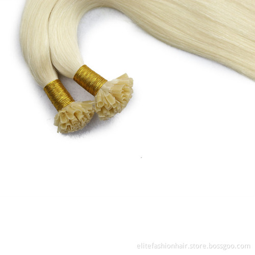 U Tip Hair Wholesale Raw Indian Kinky Curly Itip Keratin Bonds Flat U Remy Human Hair Extensions Micro Links Microlink